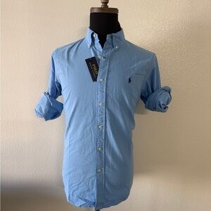 Polo by Ralph Lauren Men's Light Blue Button Down Shirt
